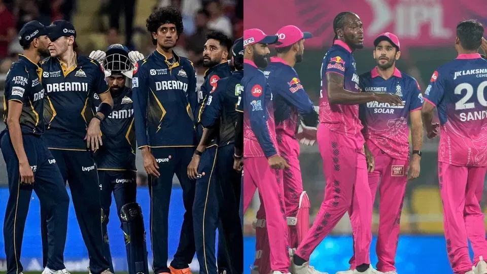 GT vs RR Head to Head Records- IPL 2026, Match 9